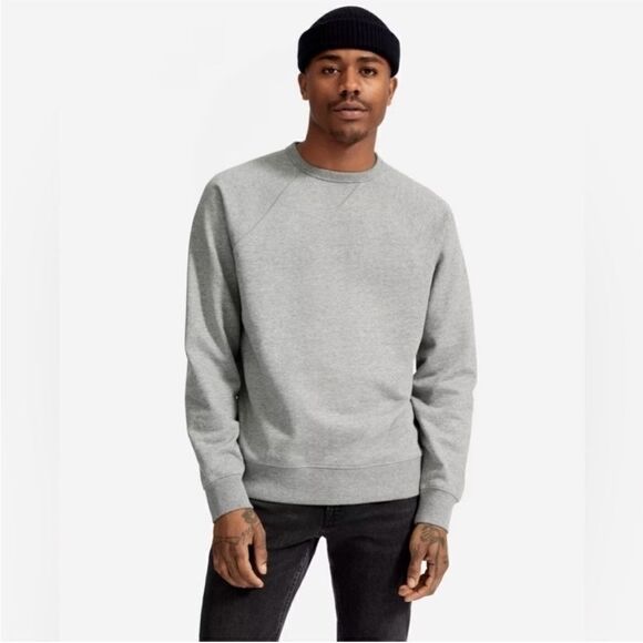 NWT Everlane The Unisex French Terry Crew Neck in Grey Size XXS - Picture 10 of 10
